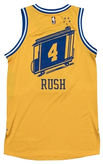 2015-16 Brandon Rush Game Used Golden State Warriors Throwback Jersey Used on 3/1/16 For Hardwood Classics Night (NBA/MeiGray)